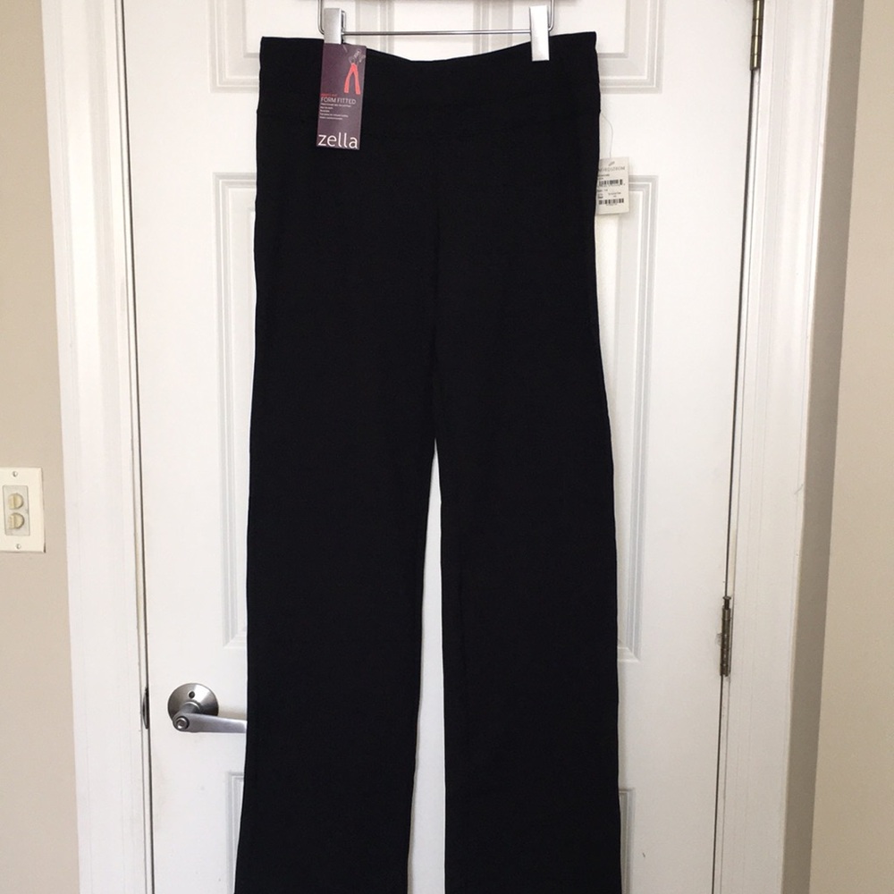 NWT Zella body fit form fitted athletic pants | mid rise | black |size 14